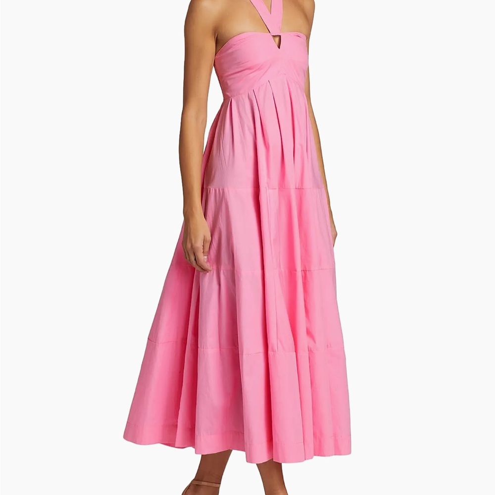 SWF Boutique women’s Pink Halter Maxi Dress